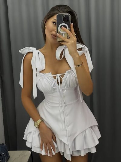 Корсетна рокля "White"